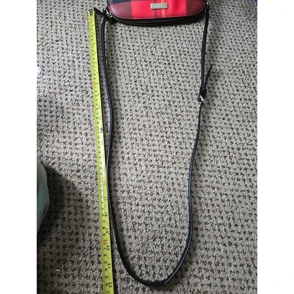 Kate Spade Red Plaid Dome Crossbody Bag‎ & Wallet Set - Picture 11 of 11